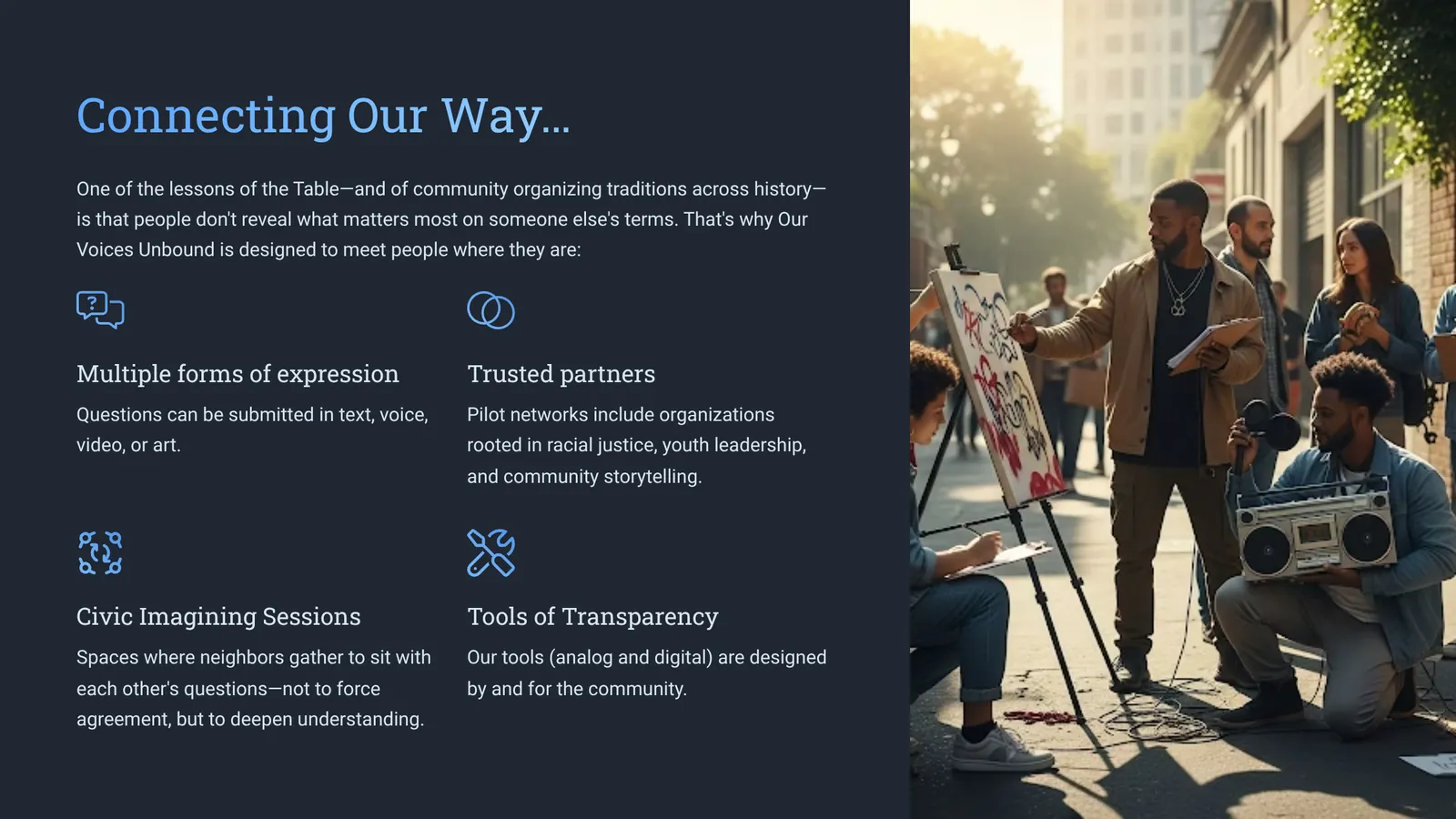 Connecting Our Way